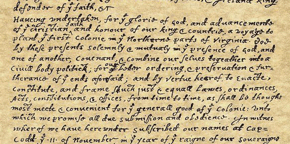 significance of mayflower compact 1620