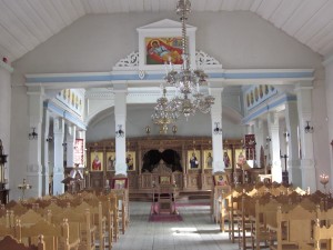 Interior of the Cathedral of St Symeon and Anna, which dates to 1752