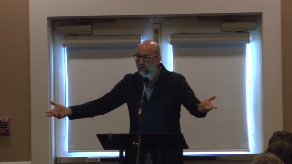 Jonathan Leeman addressing students at Union University