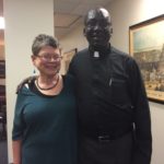 Rev John Chol Daau with IRD Religious Liberty Director Faith McDonnell