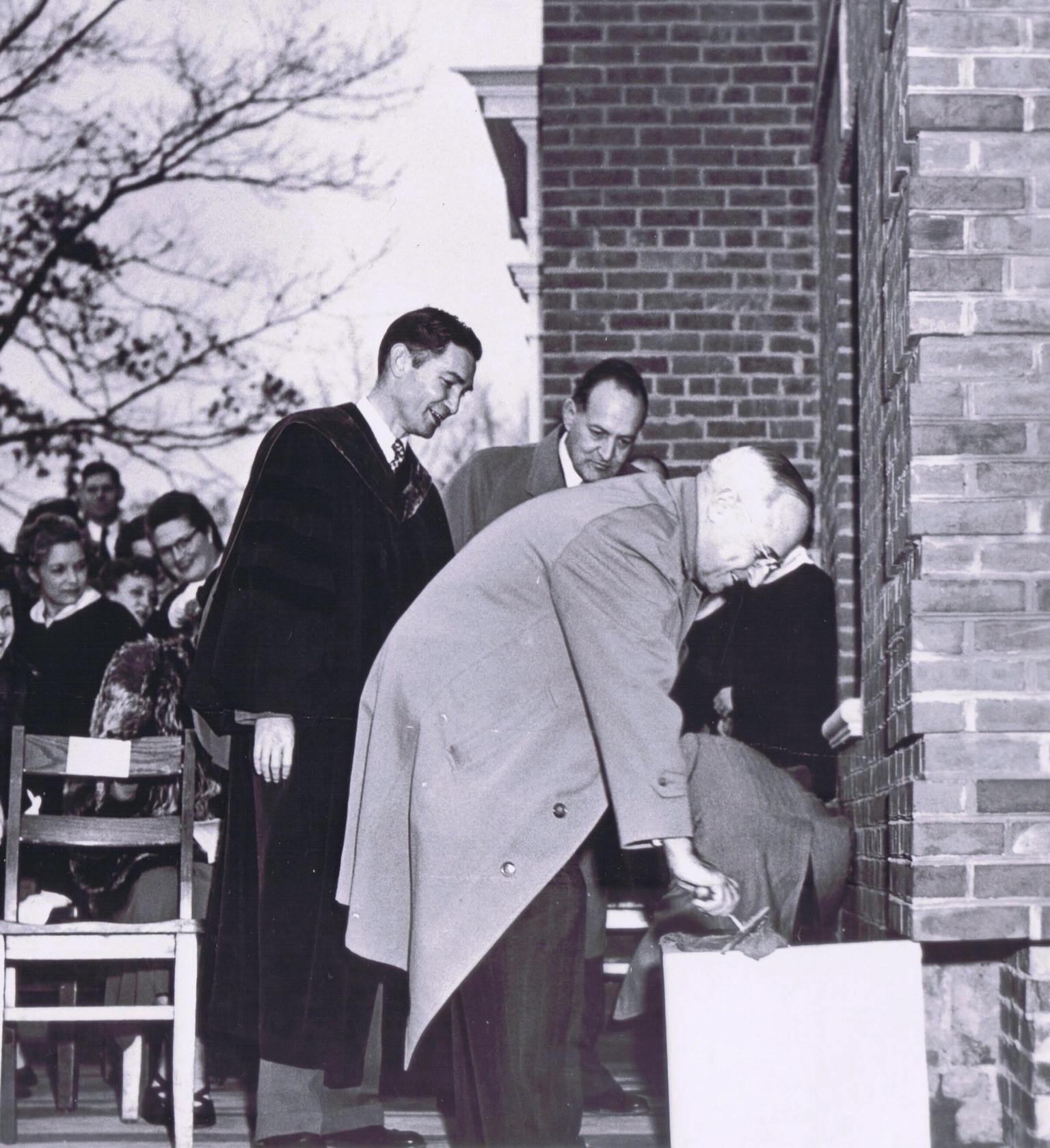 President Harry Truman gave a speech dedicating Westminster Presbyterian Church in a quiet residential part of Alexandria, Virginia, in November 1952.