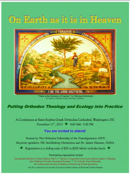 The poster for the conference. Photo courtesy: Orthodox Fellowship of the Transfiguration.