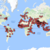 Map of Unreached People Groups from Joshua Project